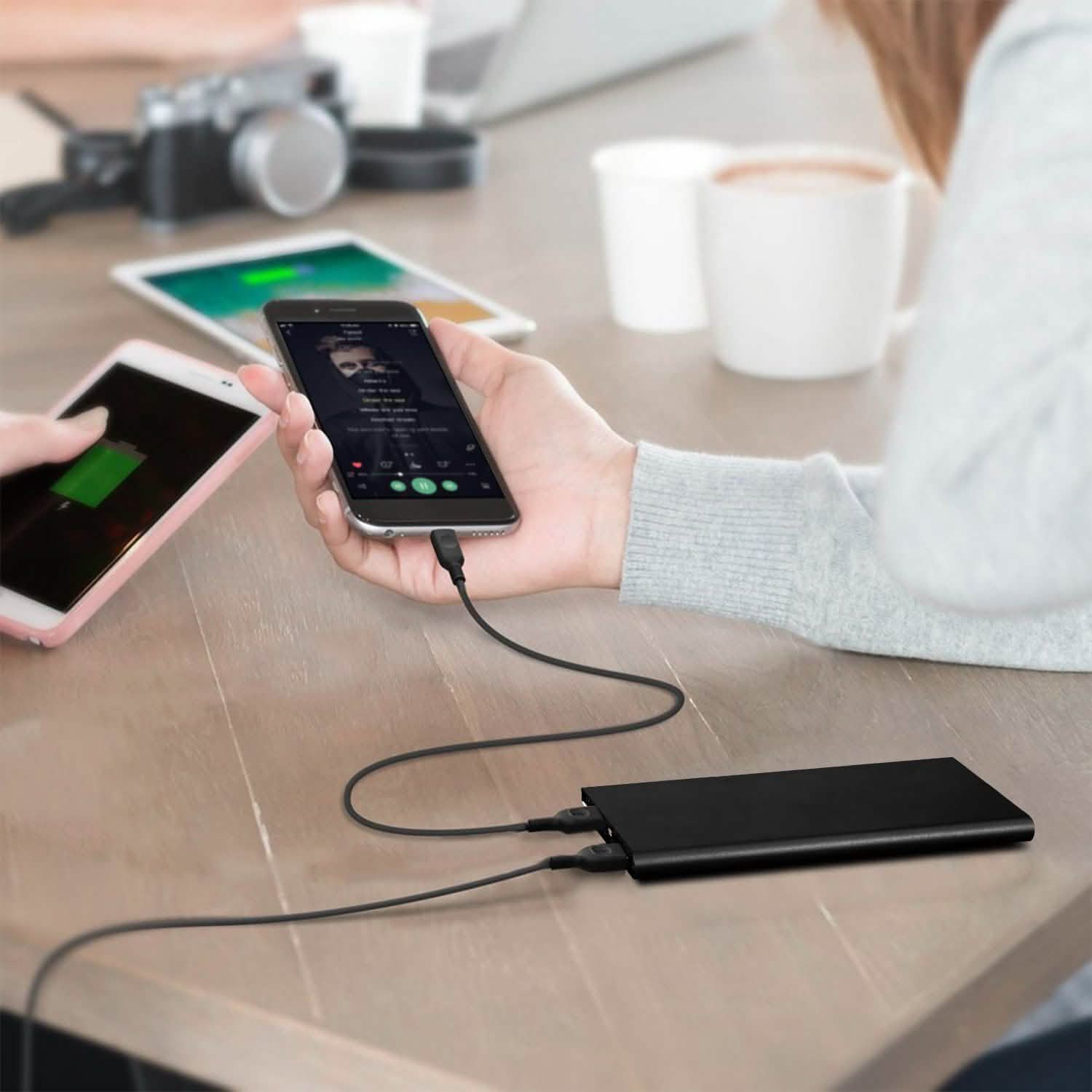 20000mAh Power Bank Ultra Thin External Battery Pack by DailySale