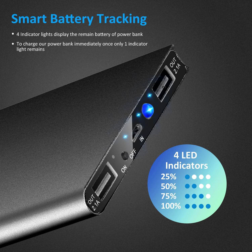 20000mAh Power Bank Ultra Thin External Battery Pack by DailySale