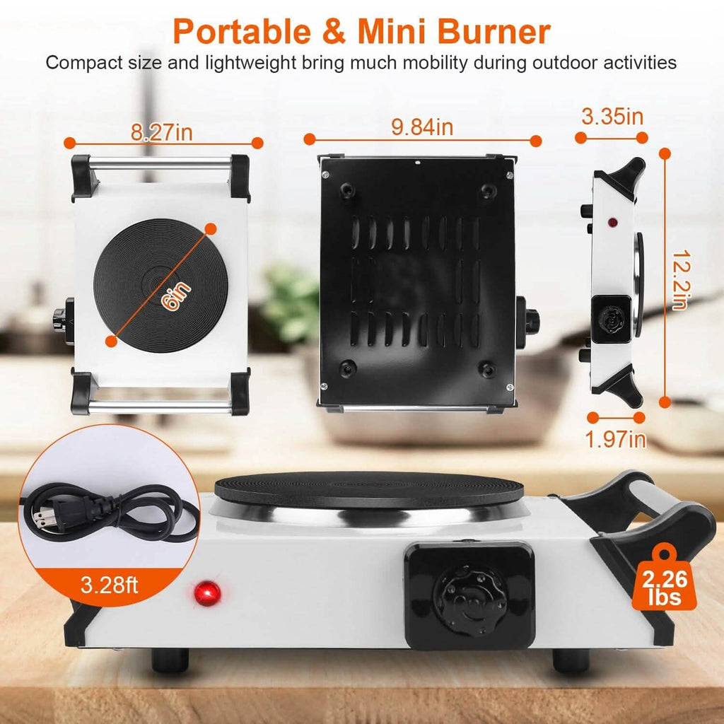 2000W Electric Burner Portable Coil Heating Hot Plate Stove Countertop by DailySale