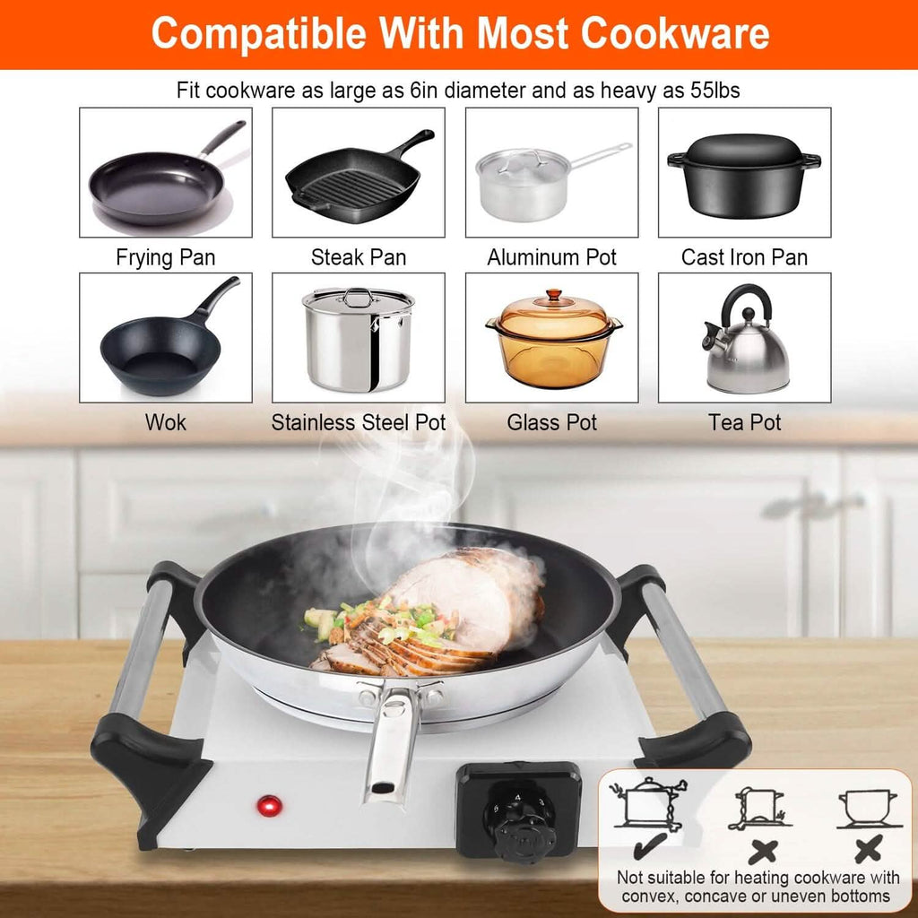 2000W Electric Burner Portable Coil Heating Hot Plate Stove Countertop by DailySale