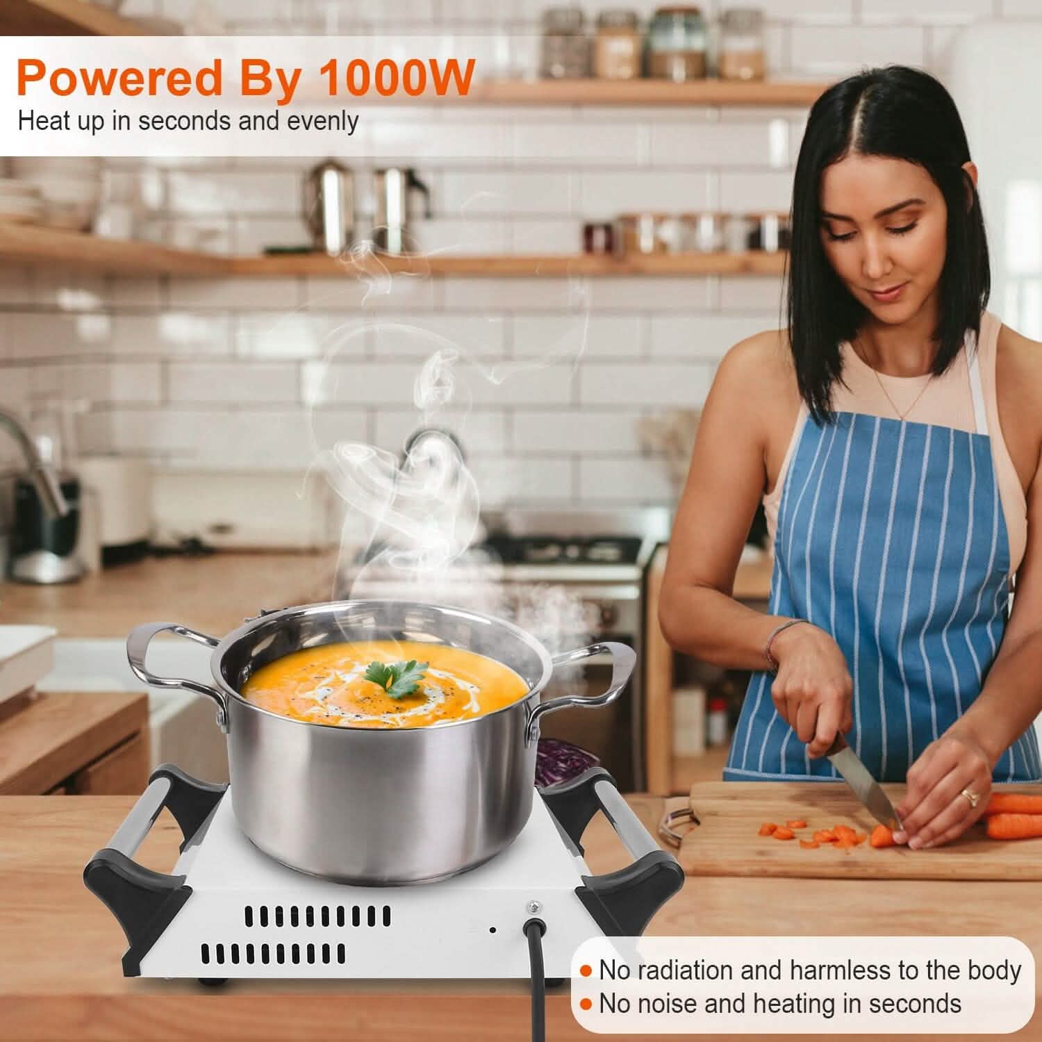 2000W Electric Burner Portable Coil Heating Hot Plate Stove Countertop by DailySale