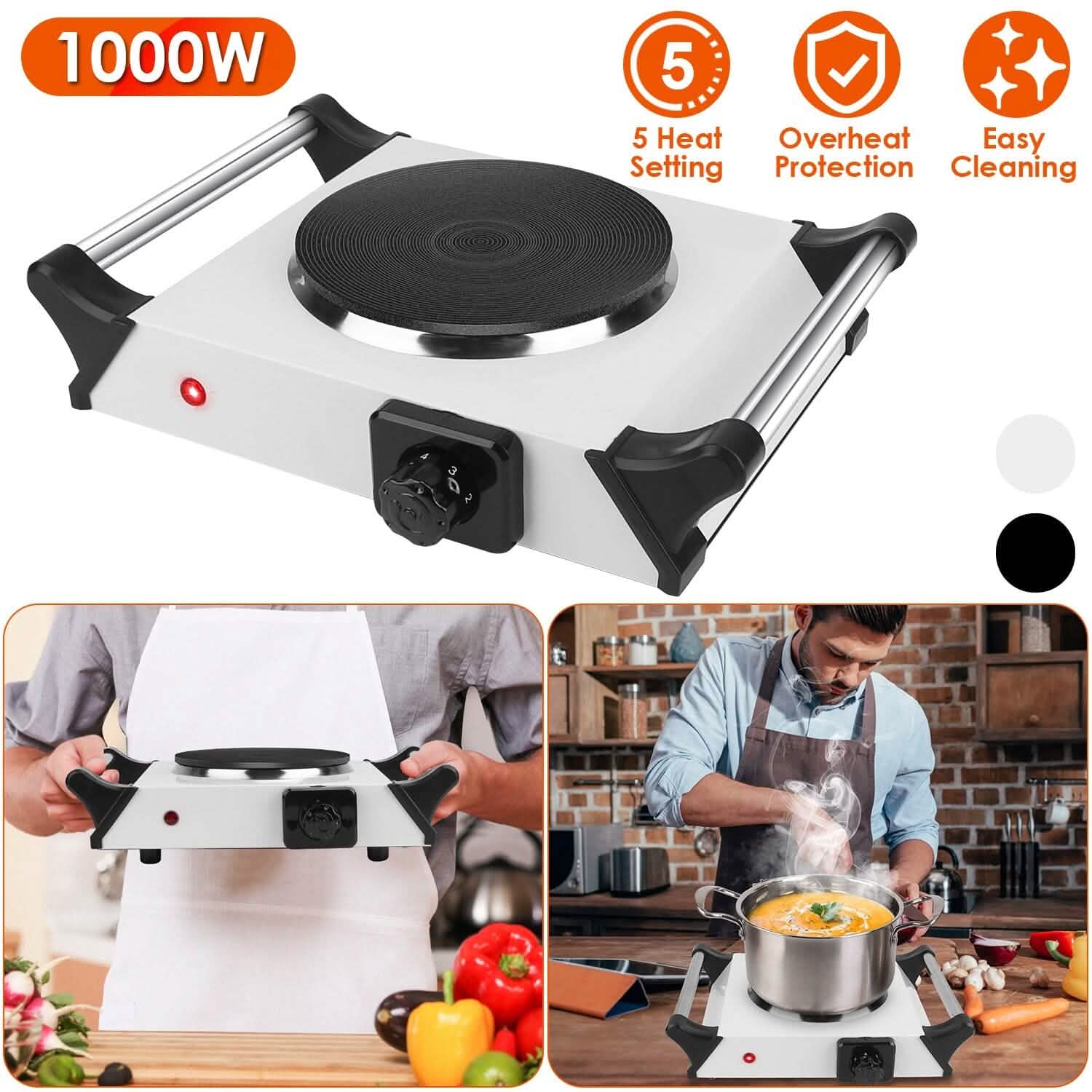 2000W Electric Burner Portable Coil Heating Hot Plate Stove Countertop by DailySale