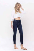 High Rise Ankle Skinny Jeans