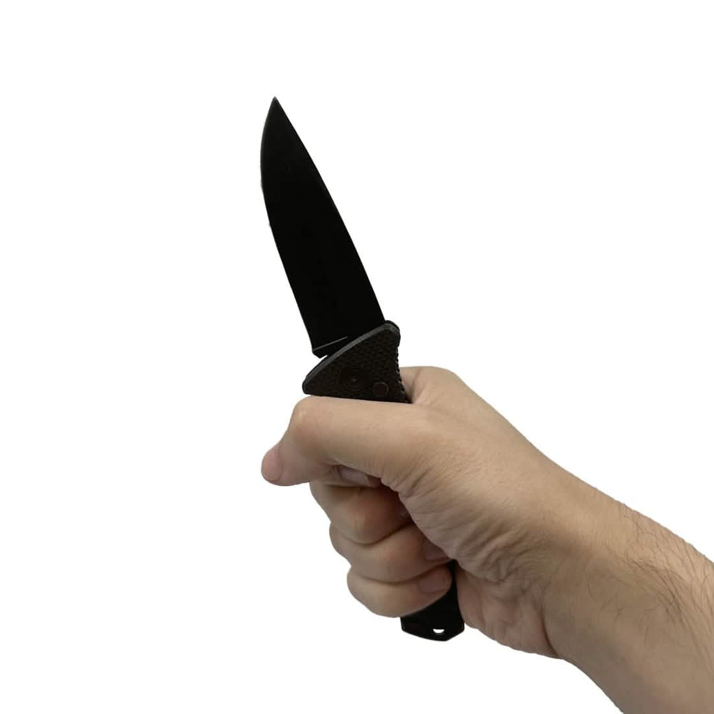 2-Pack: 4.75" Spring Assisted Automatic Knife W/ Drop Point Blade by DailySale