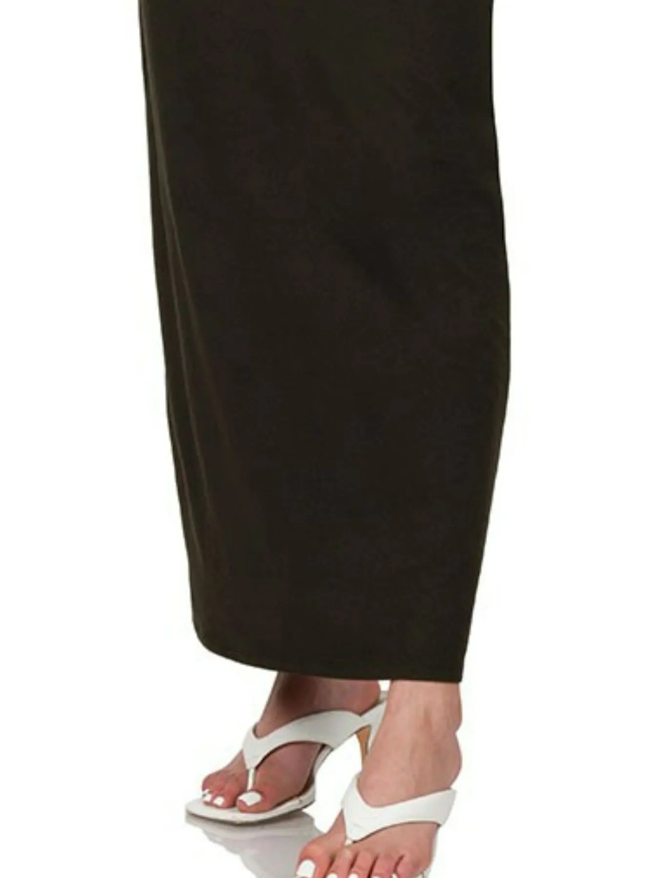 Zenana Brushed Dty Thin Strap Racerback V-Neck Maxi Dress by Selvanelle