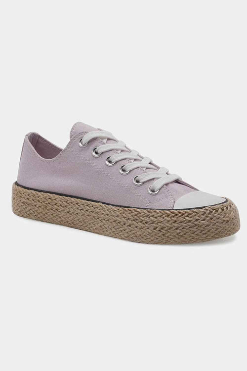 Beast Fashion Lace Up Woven Espadrille Sole Sneakers by Wild and Free Boutique