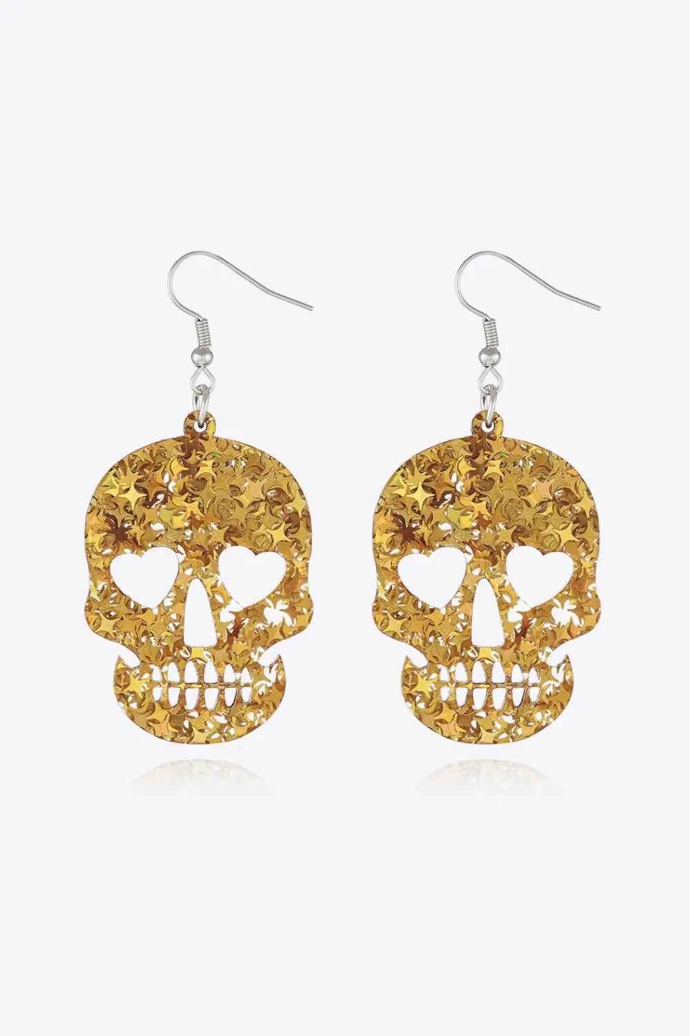 Halloween Skull Acrylic Drop Earrings