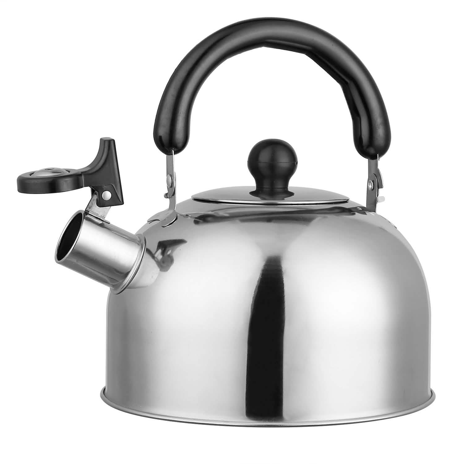 2.1 Quarts Stainless Steel Whistling Tea Kettle Stovetop Induction Gas Teapot by DailySale