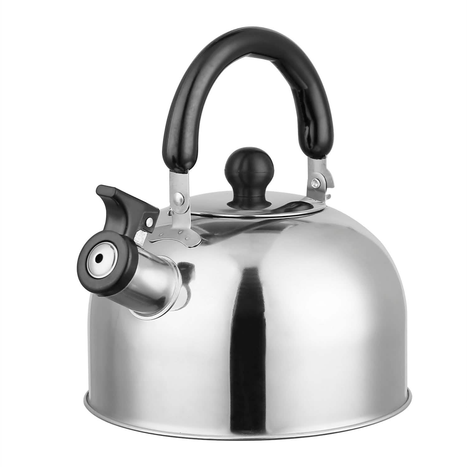 2.1 Quarts Stainless Steel Whistling Tea Kettle Stovetop Induction Gas Teapot by DailySale