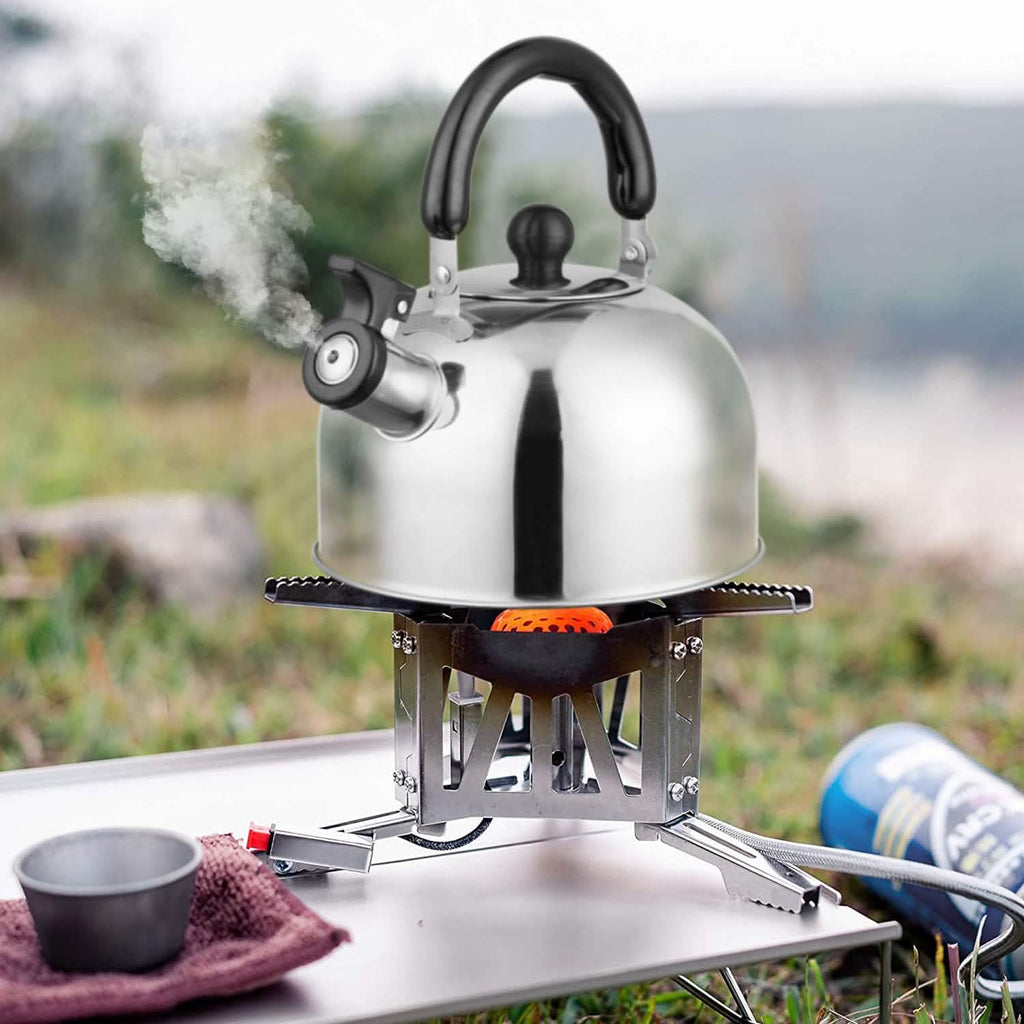 2.1 Quarts Stainless Steel Whistling Tea Kettle Stovetop Induction Gas Teapot by DailySale