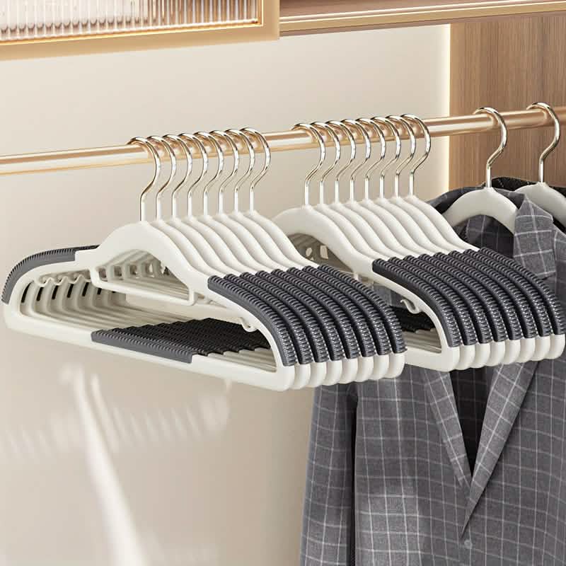 10-Pack: Heavy-Duty Plastic Anti-Skid Clothes Hangers by DailySale