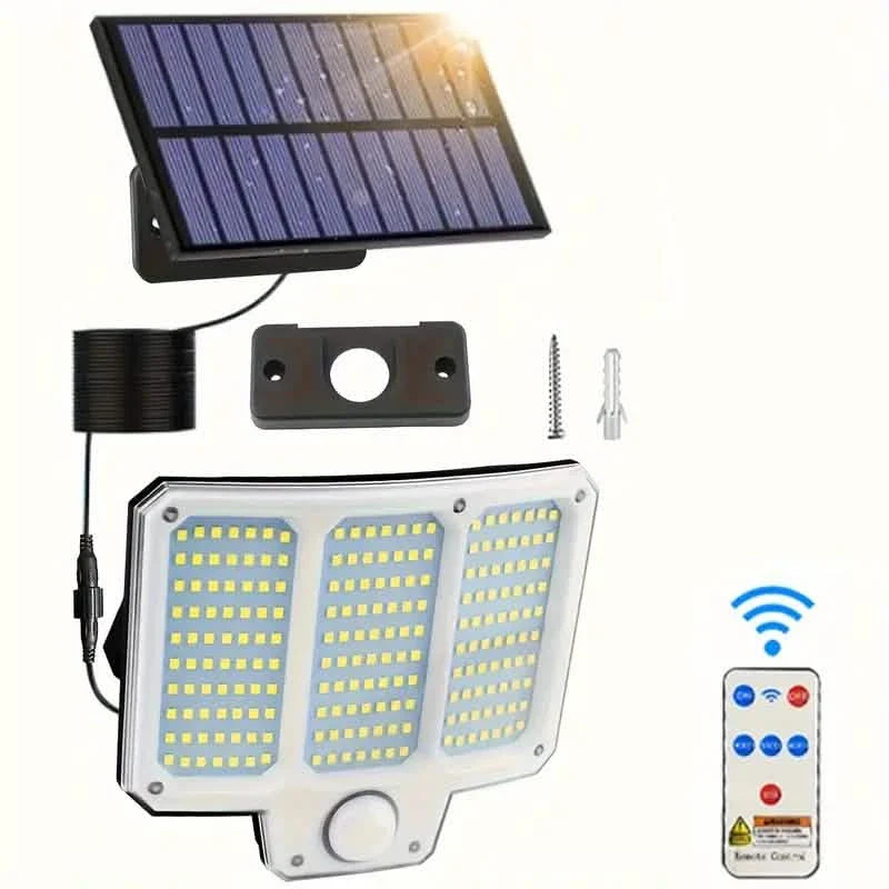 210LED Super Bright Motion Sensor Solar Strong Power LED Garden Wall Lamp by DailySale