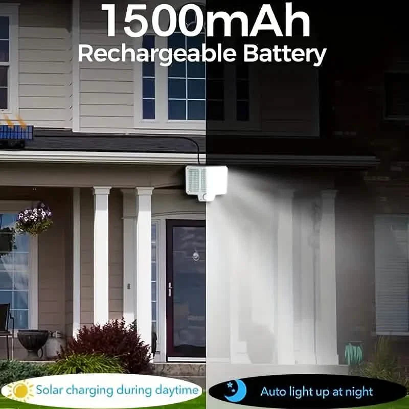 210LED Super Bright Motion Sensor Solar Strong Power LED Garden Wall Lamp by DailySale