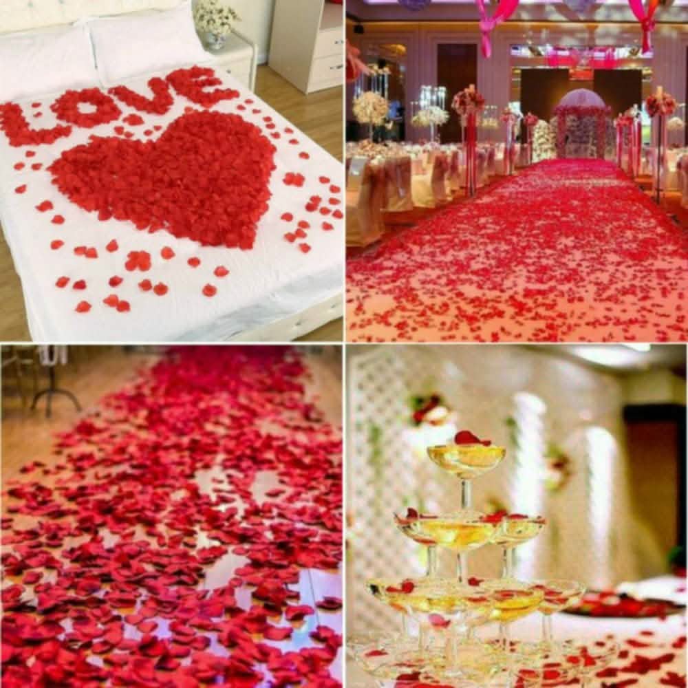 2200-Piece: Silk Rose Petals Wedding Flower Decoration by DailySale