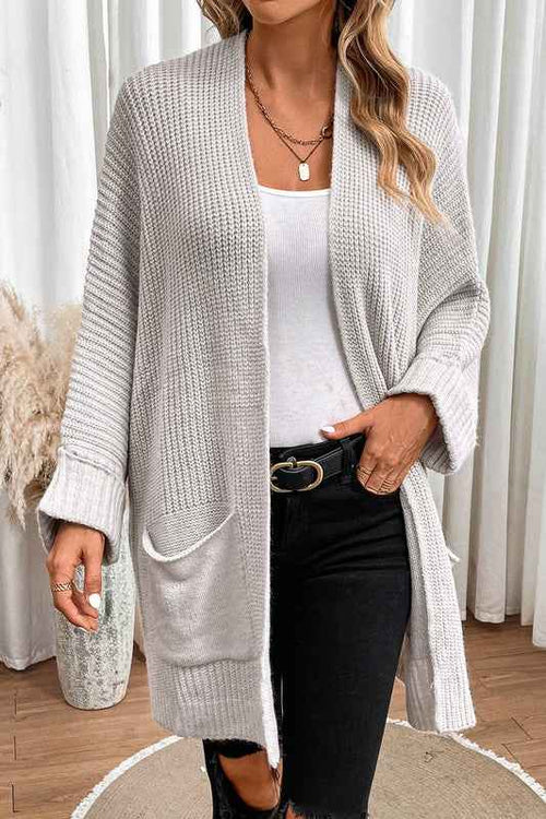 Batwing Sleeve Oversized Cable Knit Cardigan by Wild and Free Boutique