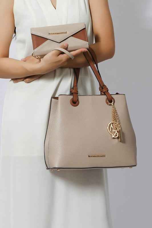 MKF  Kearny Women Tote Handbag and Wallet - 2PCS
