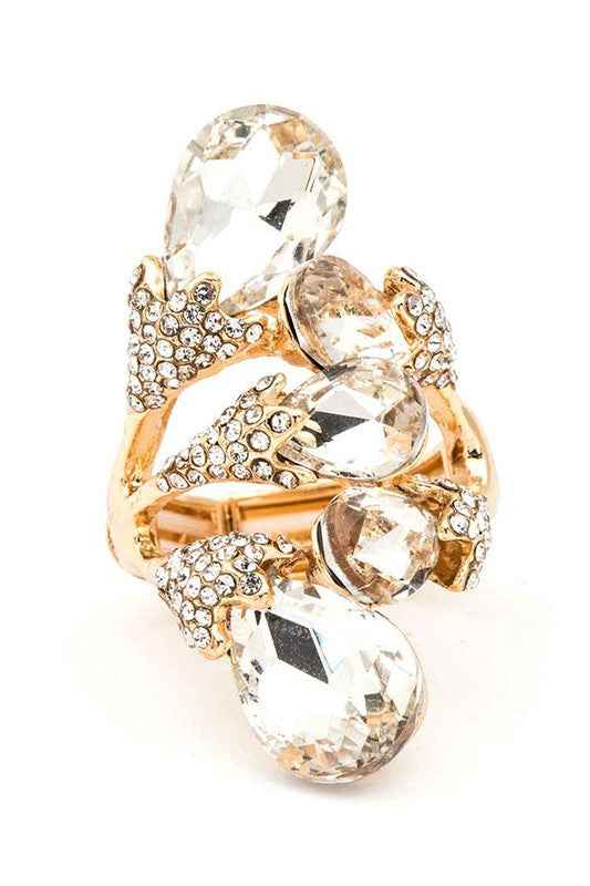 Crystal Iconic Stretch Ring