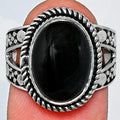 Premium Quality Natural Black Onyx Ring size-7 R-1732 23-ER10325 - Goddess Imports Marketplace