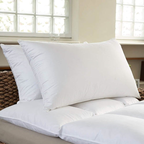2-Pack: Beauty Sleep 100% Cotton-Covered Duck Feather Pillows by DailySale