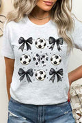 Retro Soccer Bow Graphic Tee