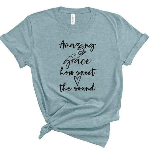 Amazing Grace Bella Canvas Graphic Tee by Wild and Free Boutique