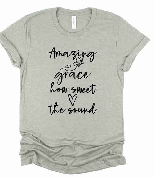 Amazing Grace Bella Canvas Graphic Tee by Wild and Free Boutique
