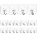 24-Pack: Adhesive Hooks Kitchen Wall Hooks by DailySale