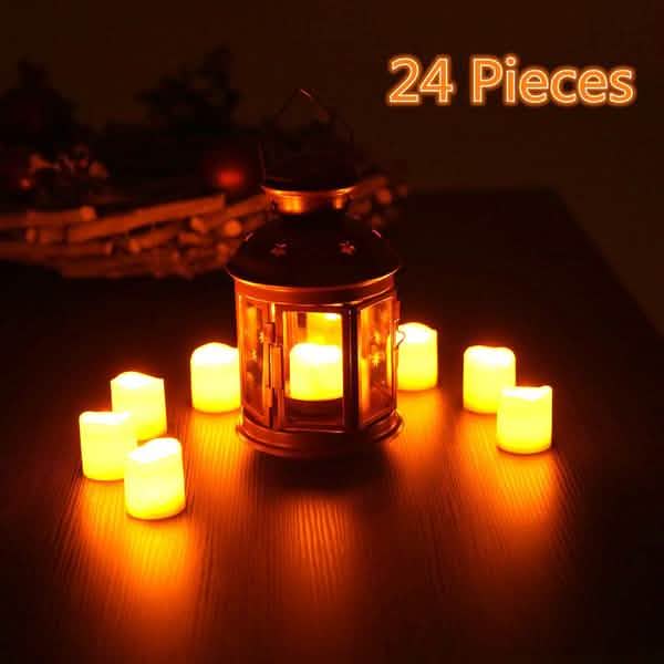 24-Piece: LED Flameless Tea Light Candle by DailySale