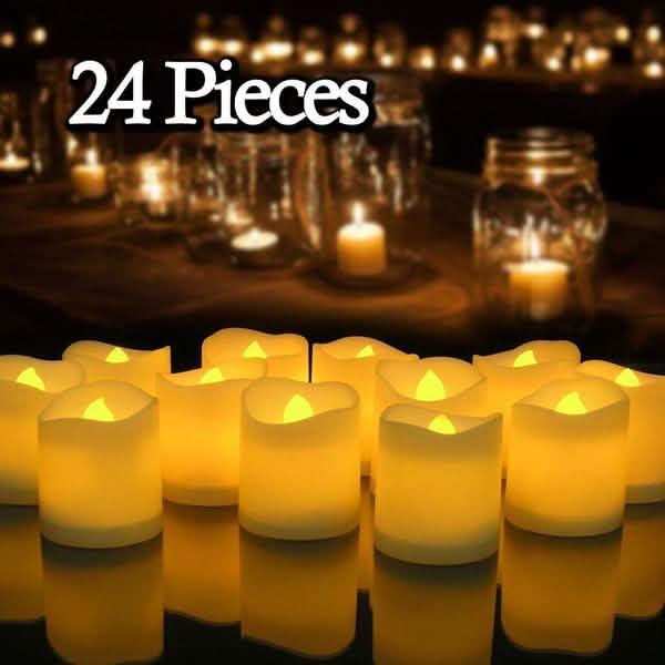 24-Piece: LED Flameless Tea Light Candle by DailySale