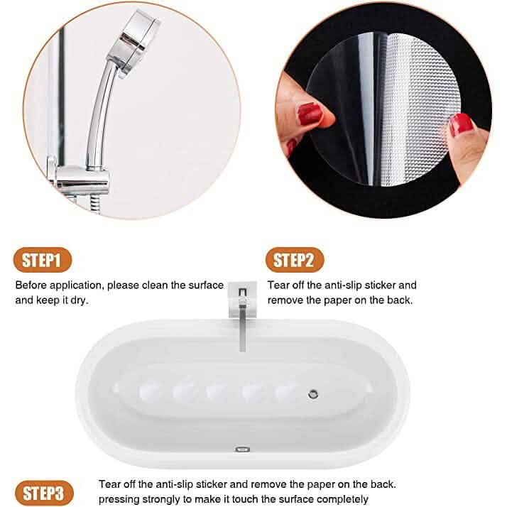 24-Piece: Non-Slip Bathtub Stickers by DailySale