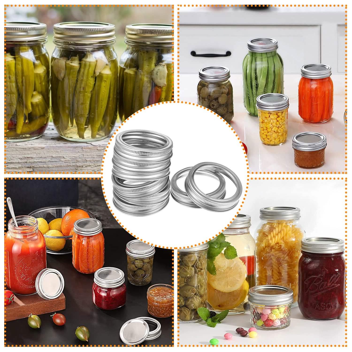 24-Piece: Regular Mouth Canning Jar by DailySale