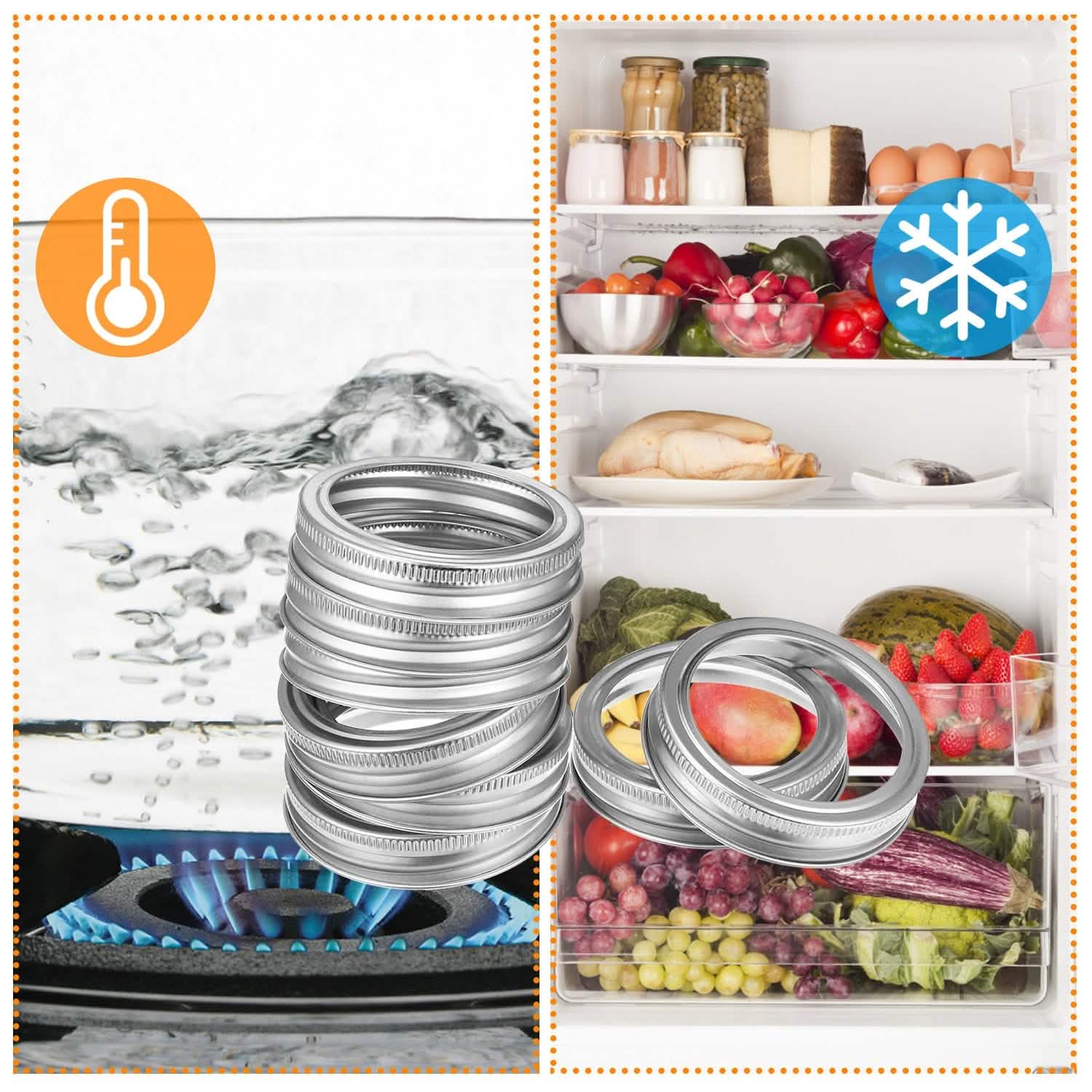 24-Piece: Regular Mouth Canning Jar by DailySale