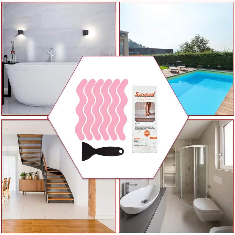24-Piece: Safe Tub Strips Adhesive Non-Slip Shower Stickers Set by DailySale
