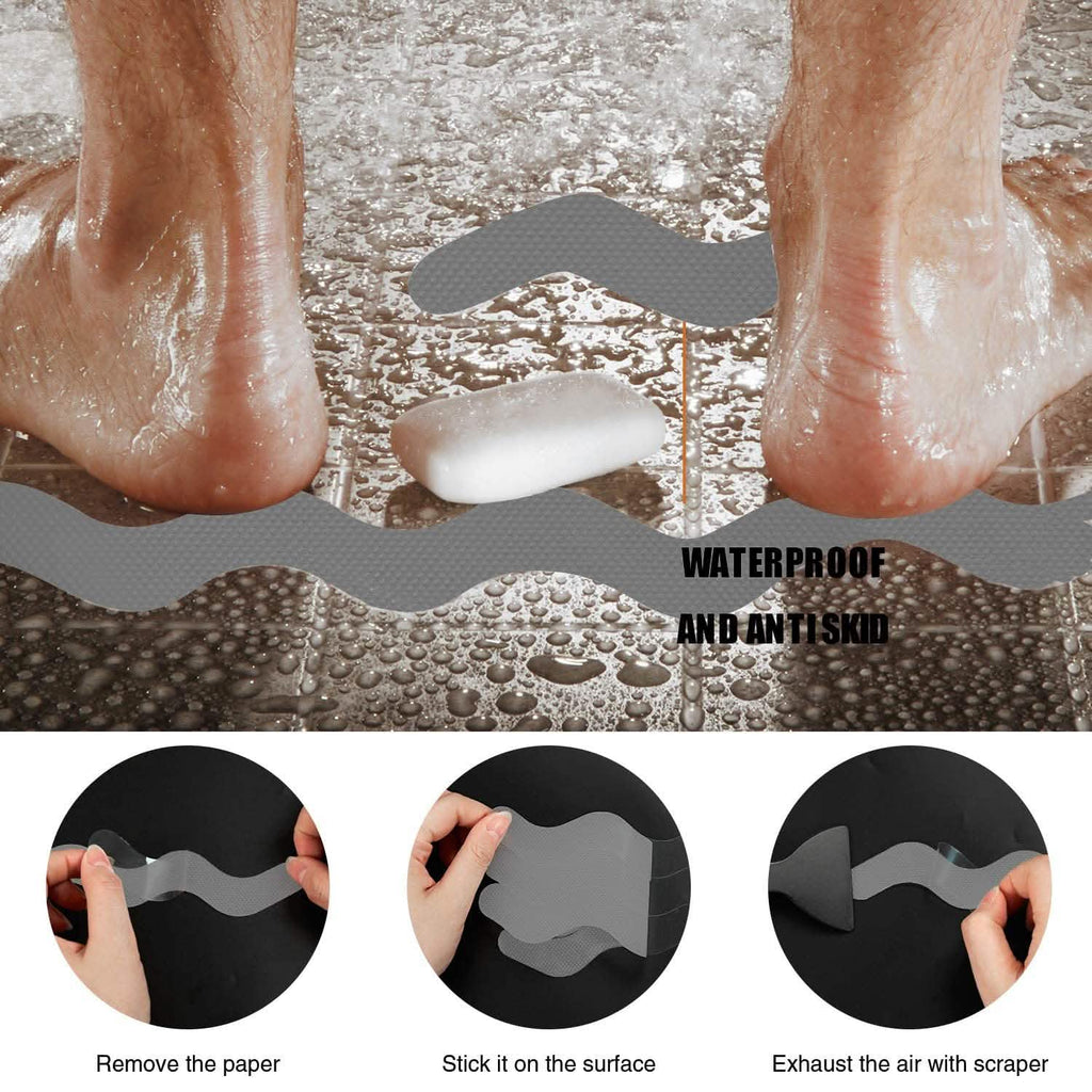 24-Piece: Safe Tub Strips Adhesive Non-Slip Shower Stickers Set by DailySale
