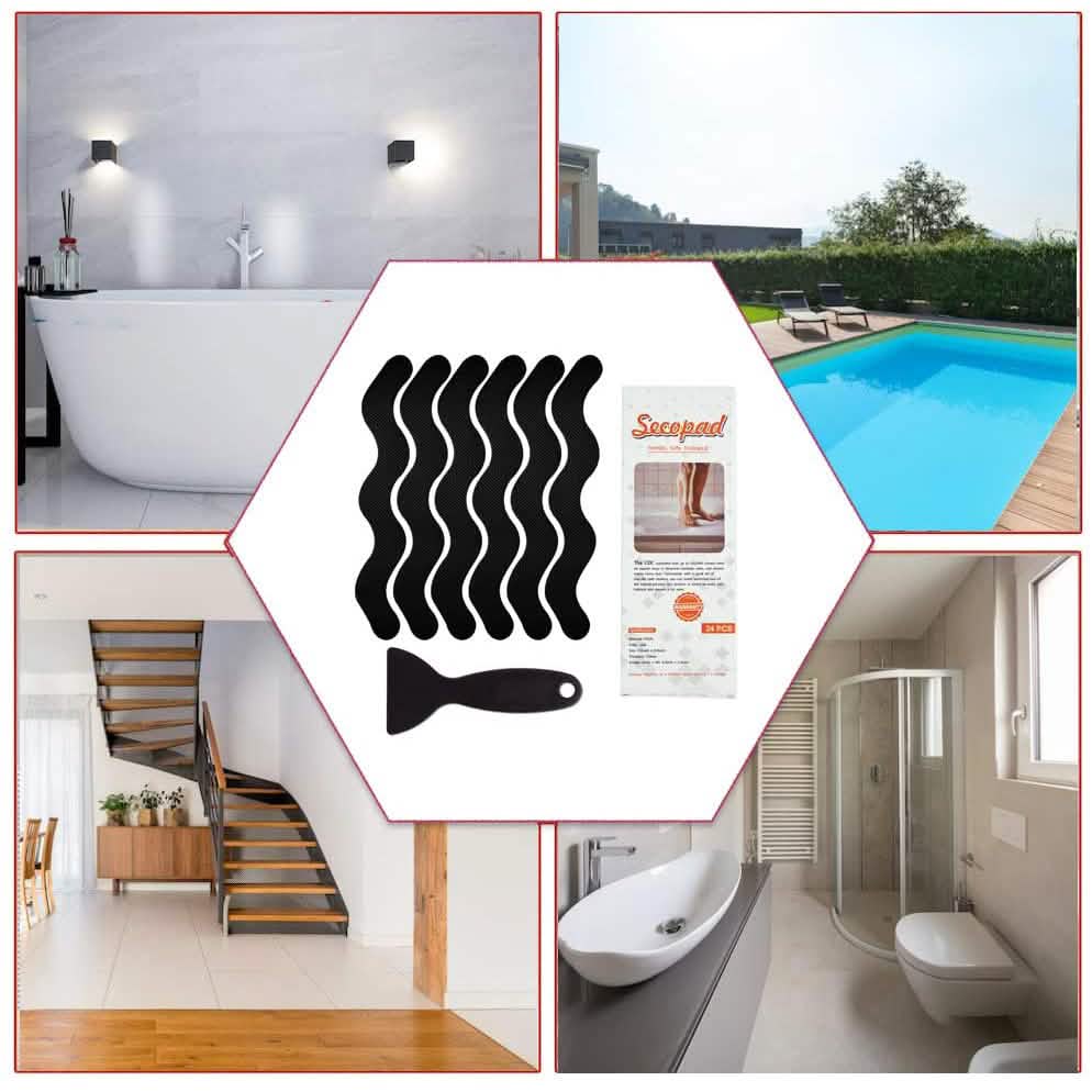 24-Piece: Safe Tub Strips Adhesive Non-Slip Shower Stickers Set by DailySale
