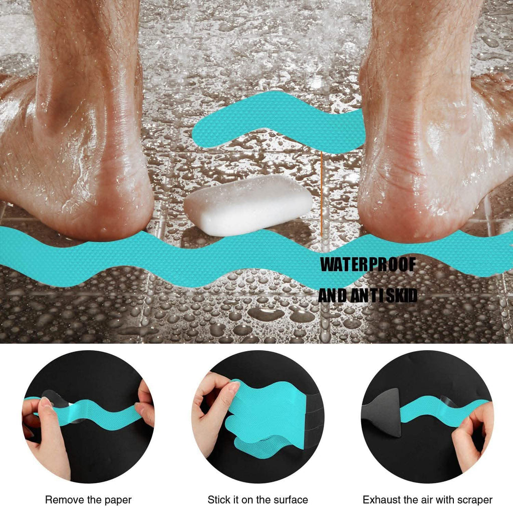 24-Piece: Safe Tub Strips Adhesive Non-Slip Shower Stickers Set by DailySale