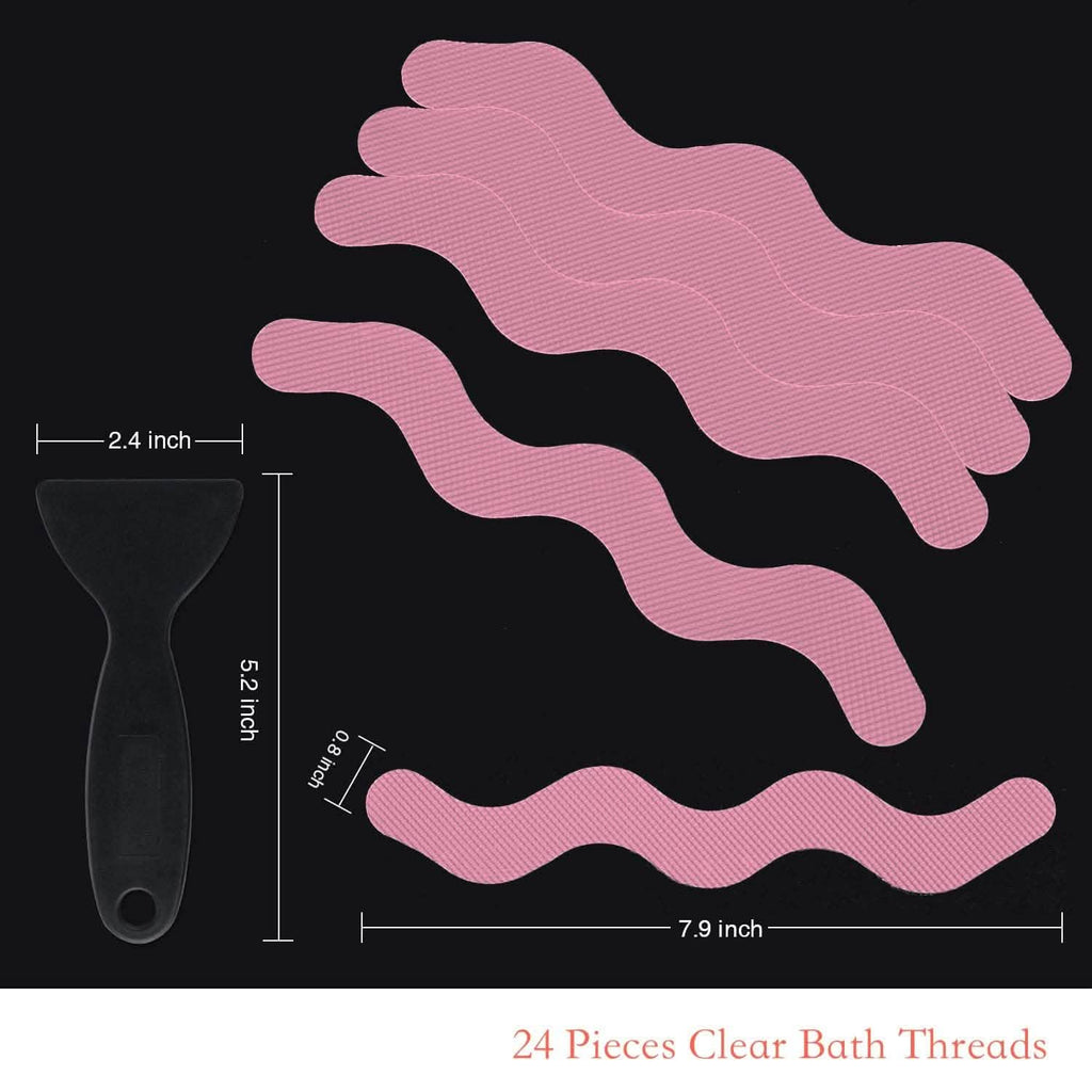 24-Piece: Safe Tub Strips Adhesive Non-Slip Shower Stickers Set by DailySale
