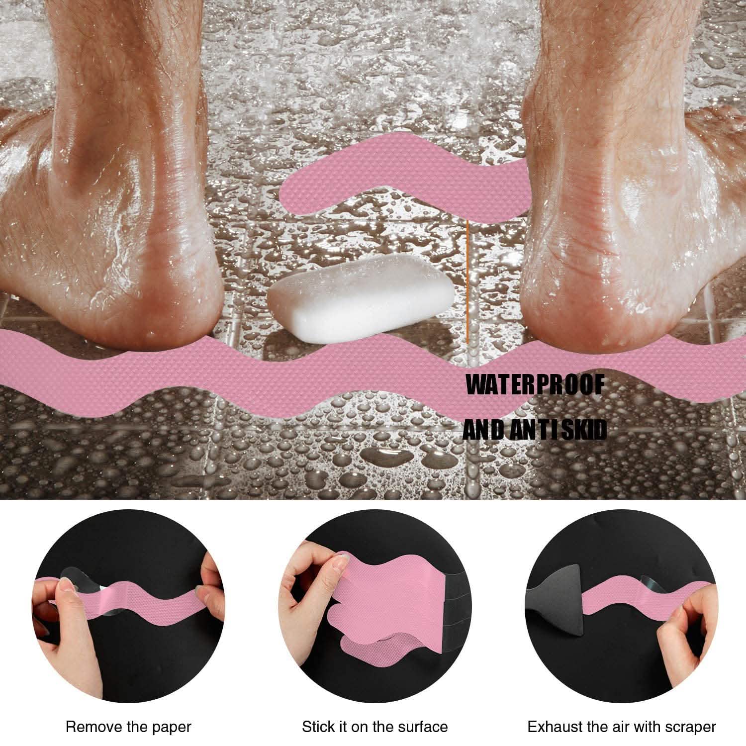 24-Piece: Safe Tub Strips Adhesive Non-Slip Shower Stickers Set by DailySale