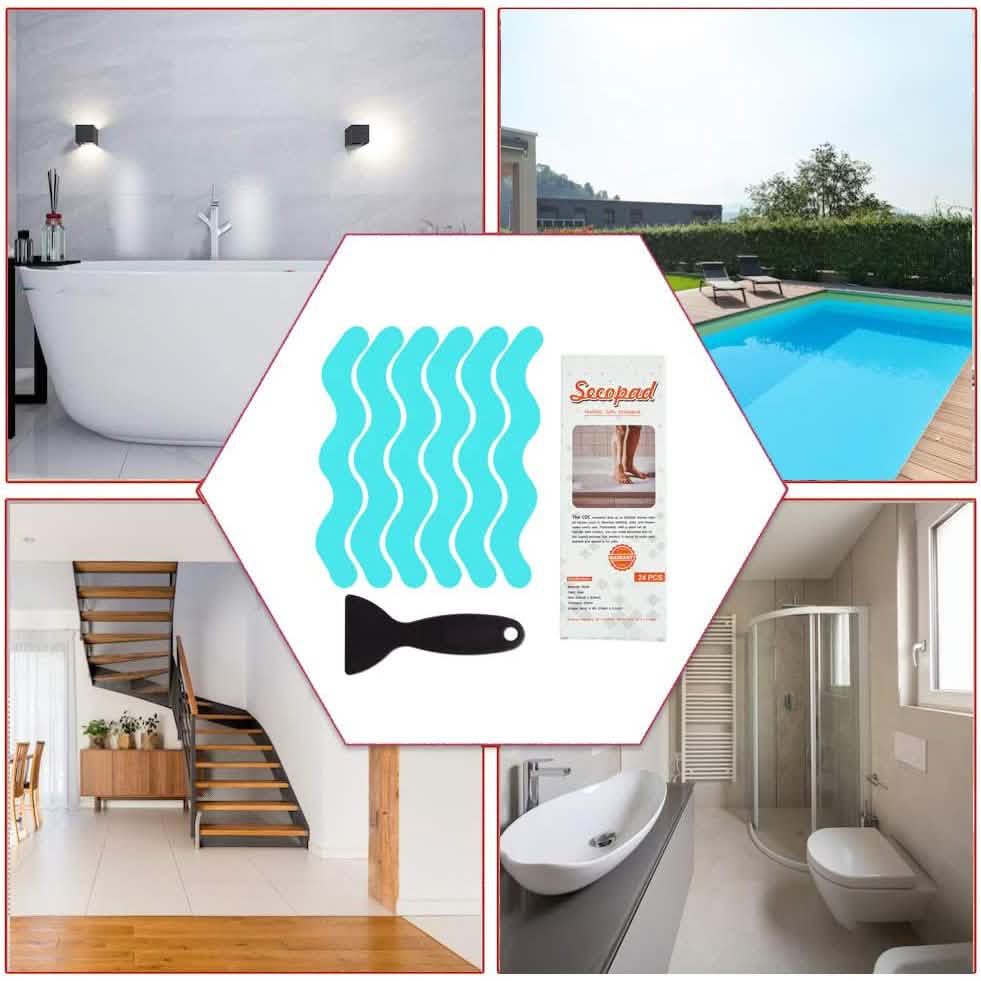 24-Piece: Safe Tub Strips Adhesive Non-Slip Shower Stickers Set by DailySale