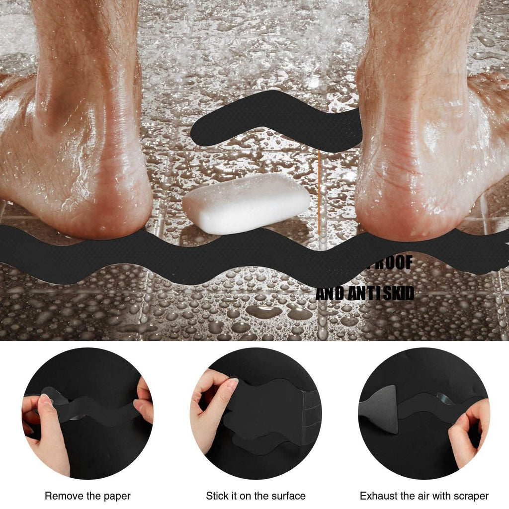 24-Piece: Safe Tub Strips Adhesive Non-Slip Shower Stickers Set by DailySale