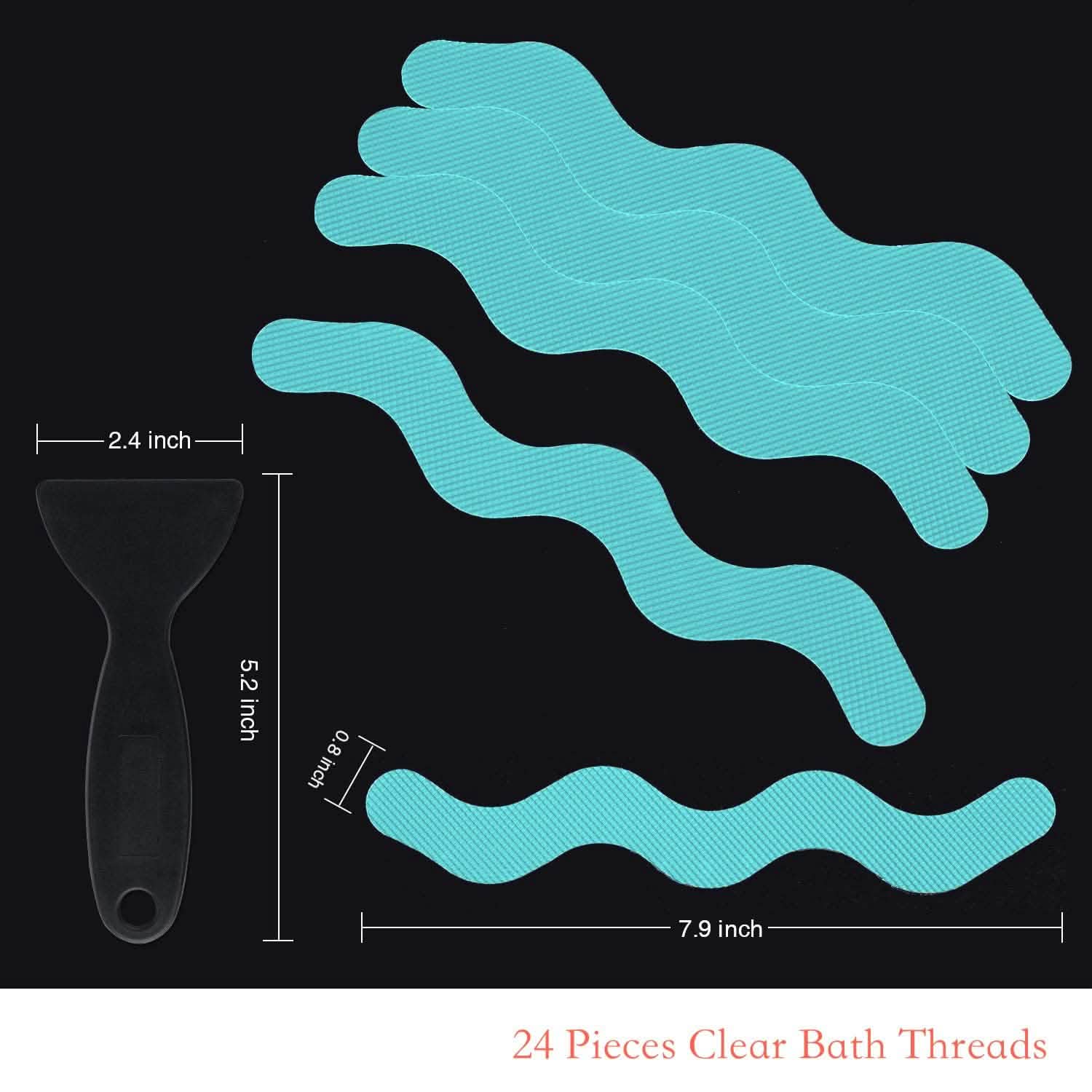 24-Piece: Safe Tub Strips Adhesive Non-Slip Shower Stickers Set by DailySale