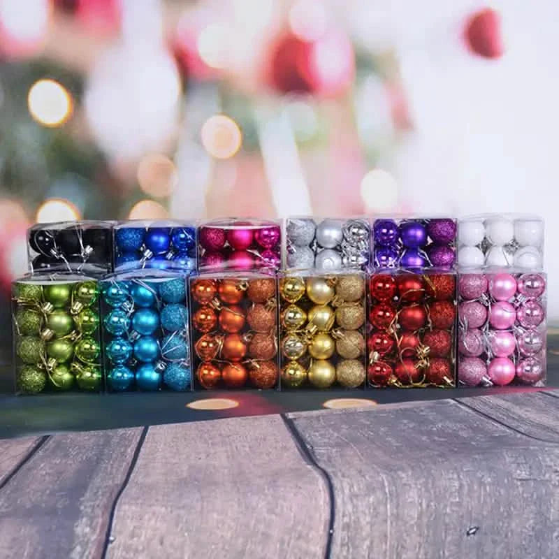 24-Pieces: Sparkling Christmas Balls by DailySale