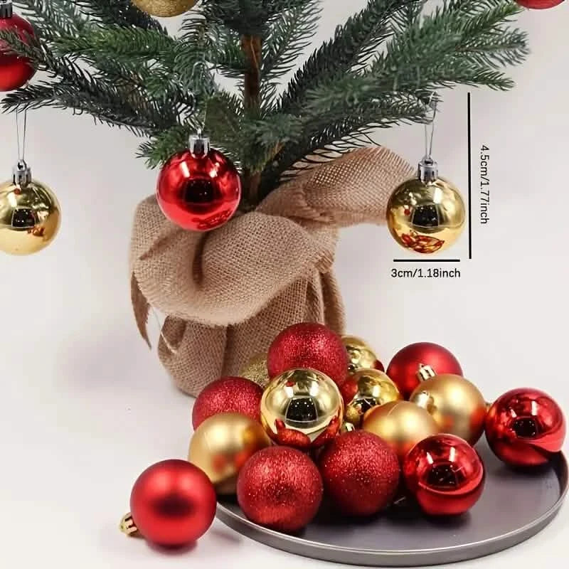 24-Pieces: Sparkling Christmas Balls by DailySale