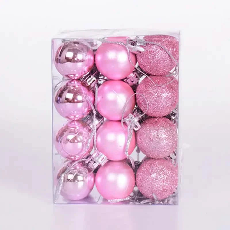 24-Pieces: Sparkling Christmas Balls by DailySale