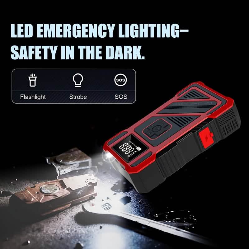 3000A 21V Car Jump Starter & 150PSI Tire Inflator 2-in-1 Portable Compressor by DailySale