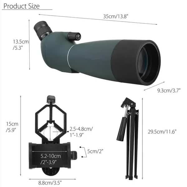 25-75X70 Night Vision HD Waterproof Telescope by DailySale