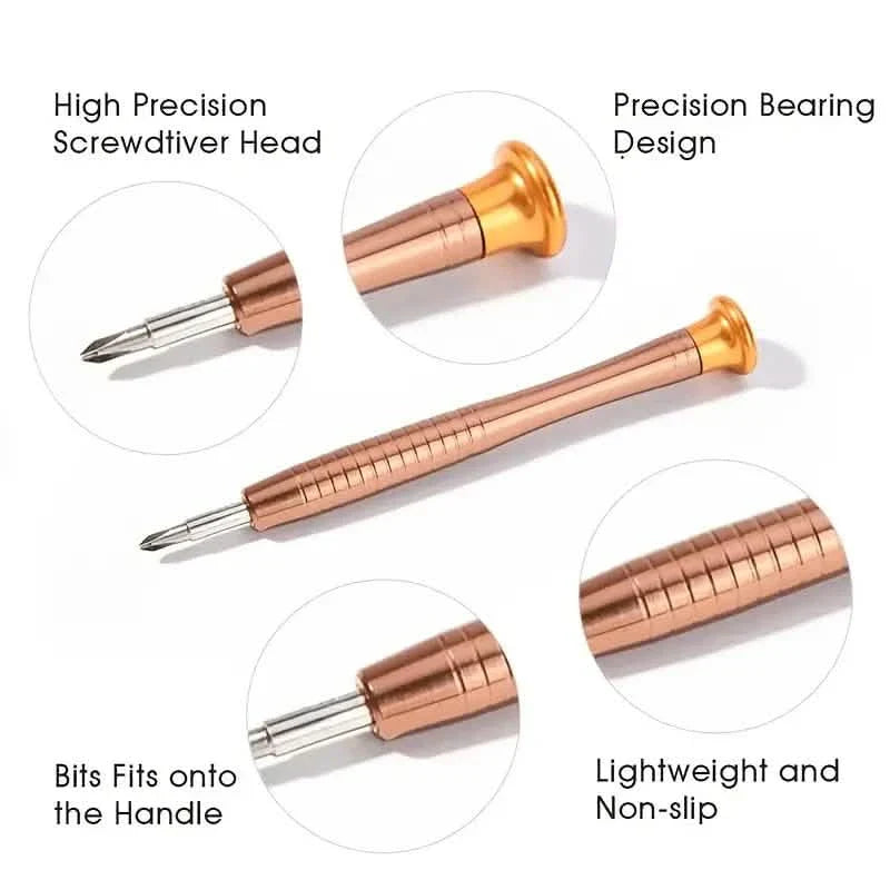 25-Piece Set: Precision Tool Repair Kit with Leather Case by DailySale