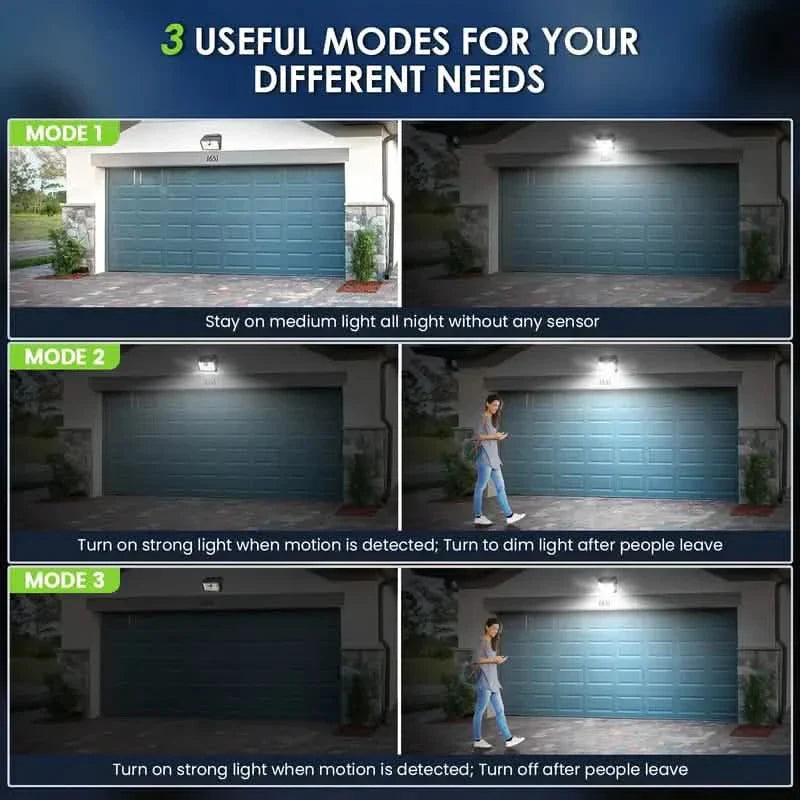 126 LED Solar Outdoor Lights Cold White Motion Sensor 270° Wide Angle Lighting Security Solar Powered Flood Lights by DailySale