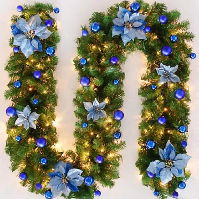 2.7 Meter Christmas Rattan Garland Decorative by DailySale