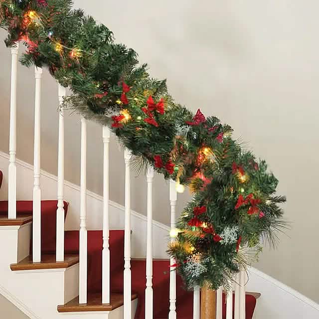 2.7 Meter Christmas Rattan Garland Decorative by DailySale